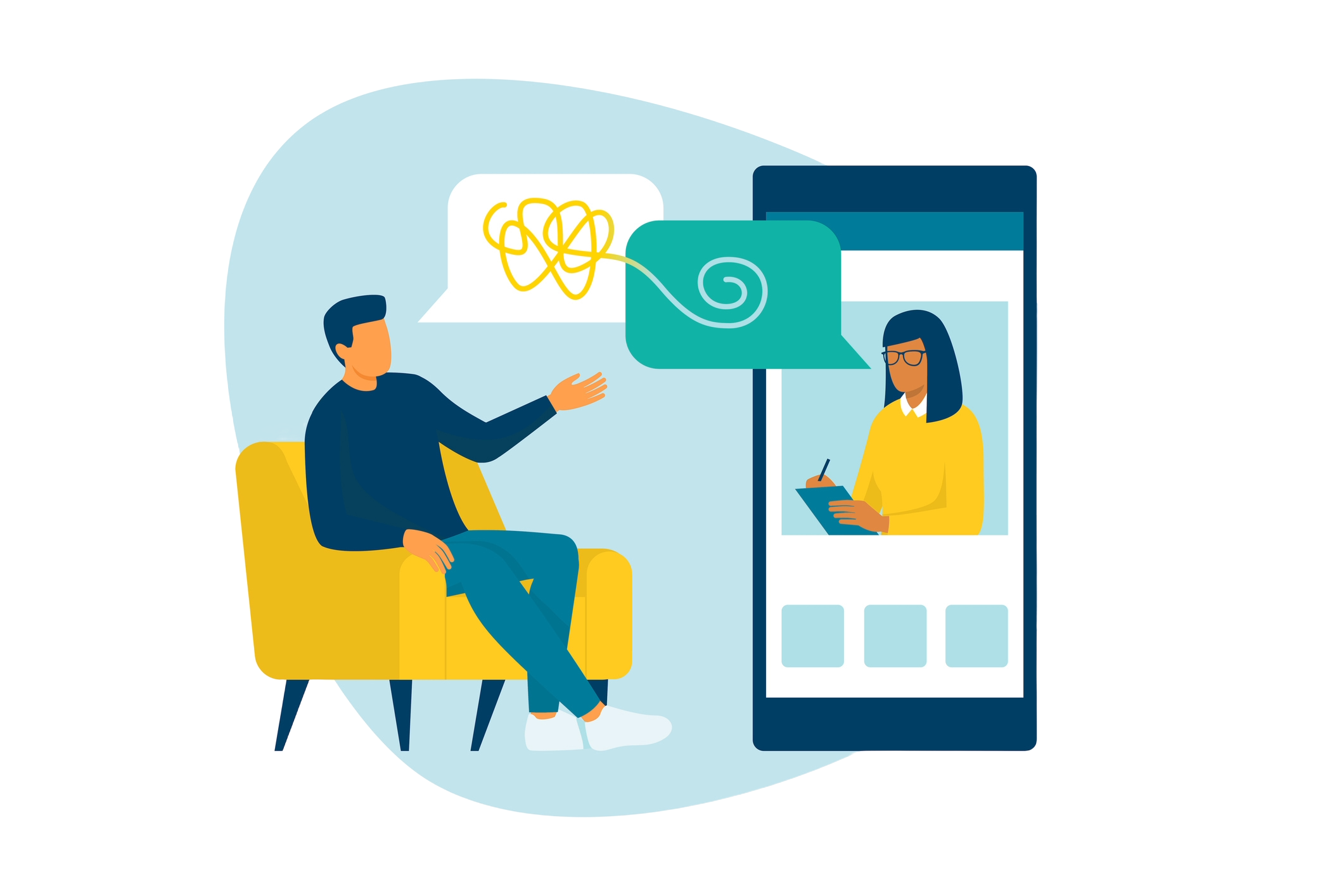 Telehealth services illustration